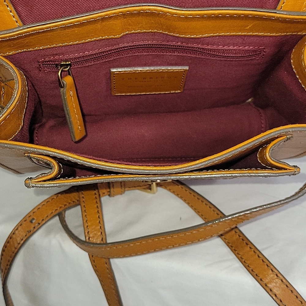 The Bridge Firenze 1969 Brown Leather Crossbody Bag - Picture 14 of 15